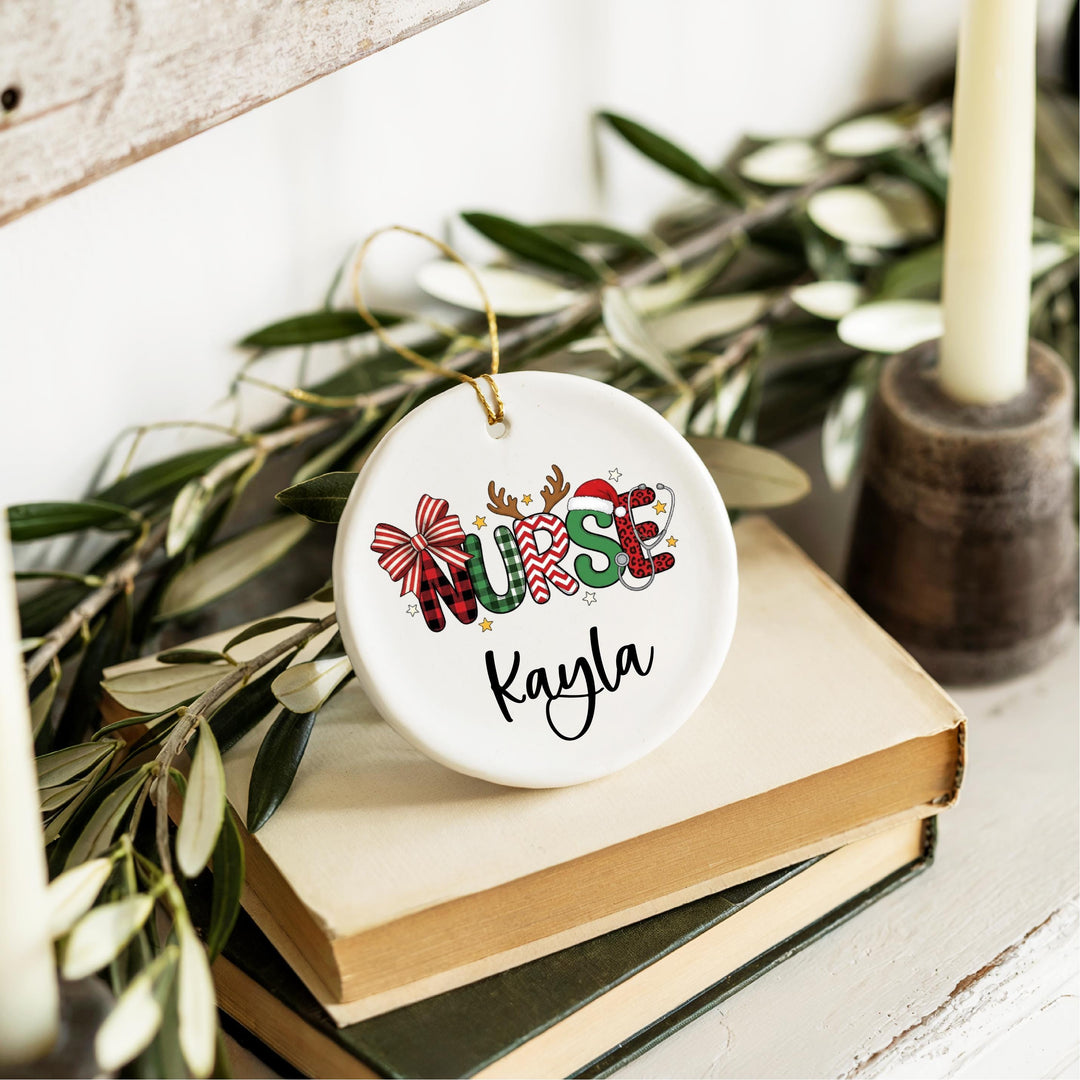 Personalized Nurse Christmas Ornament – RN Keepsake Gift