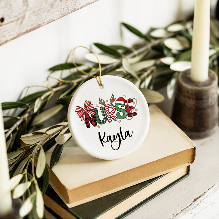 Personalized Nurse Christmas Ornament – RN Keepsake Gift