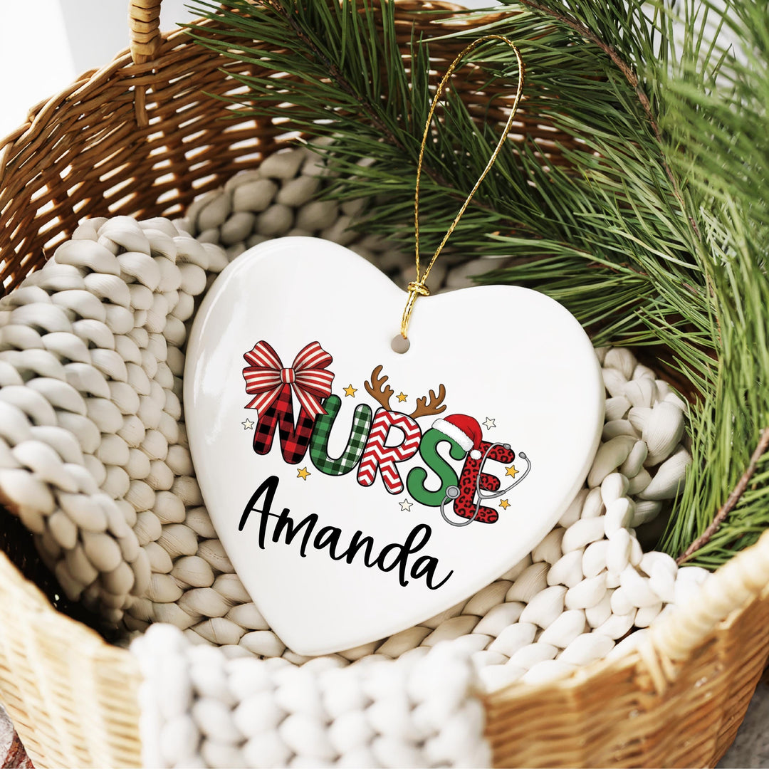 Personalized Nurse Christmas Ornament – RN Keepsake Gift