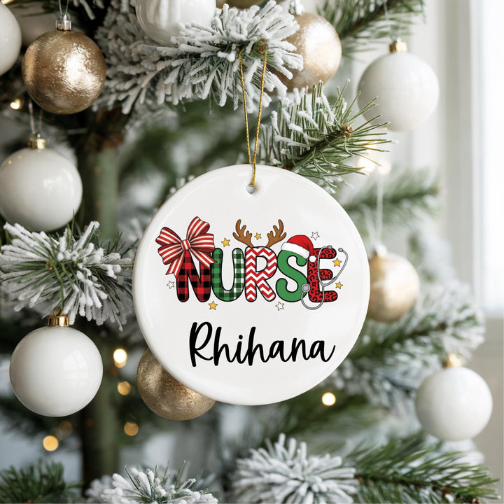 Personalized Nurse Christmas Ornament – RN Keepsake Gift