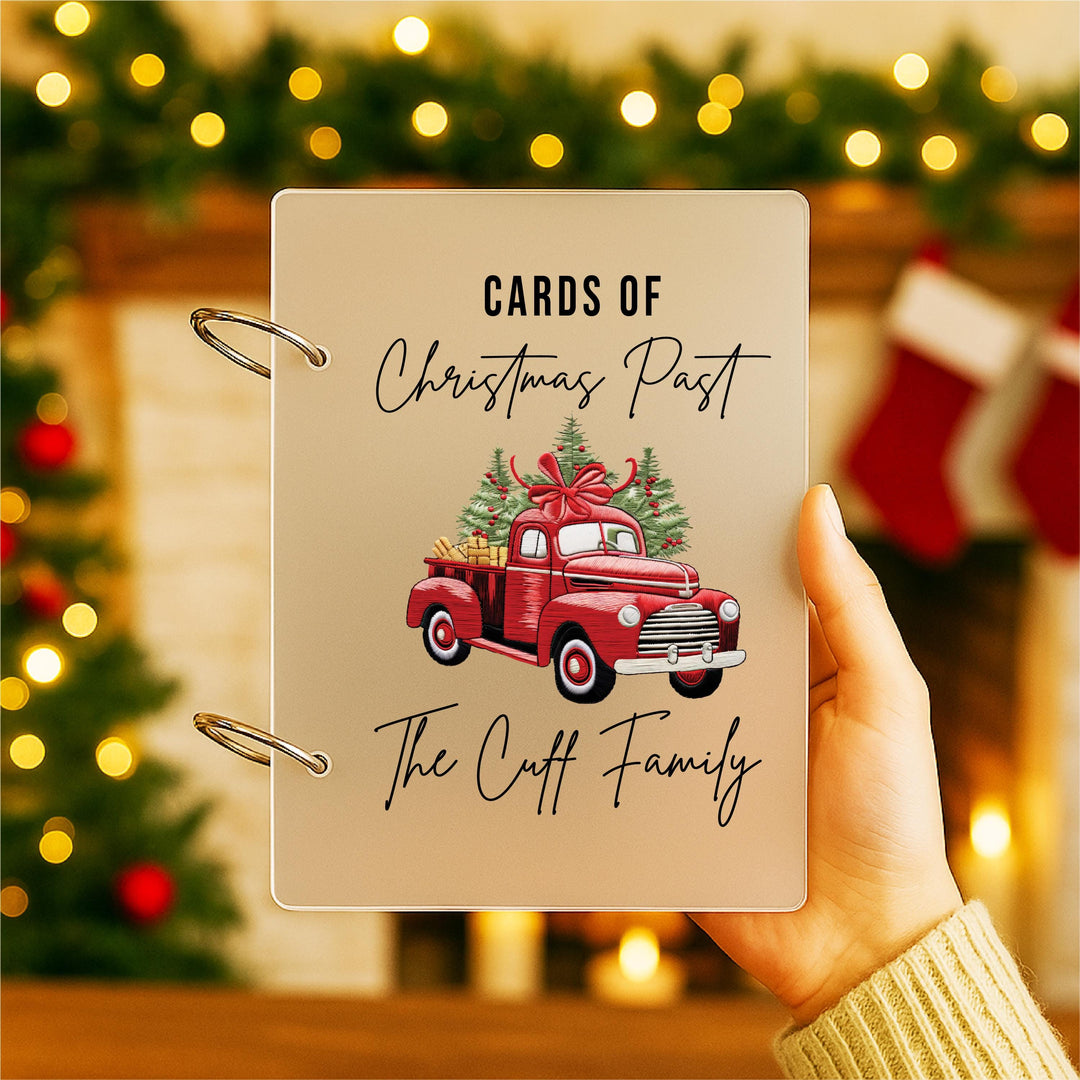 Christmas Card Binder | Holiday Card Organizer | Family Keepsake Memory Album