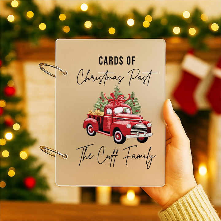 Christmas Card Binder | Holiday Card Organizer | Family Keepsake Memory Album