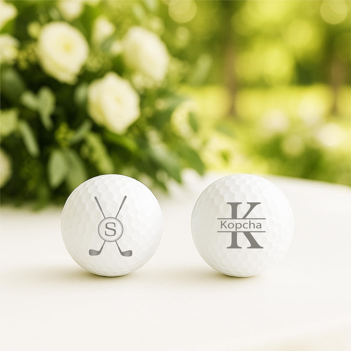 Personalized Golf Balls | Custom Engraved Golf Ball Favors | Wedding, Tournament &amp; Corporate Golf Gifts for Teams Golf Lovers