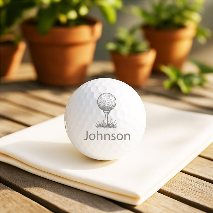 Personalized Golf Balls | Custom Engraved Golf Ball Favors | Wedding, Tournament &amp; Corporate Golf Gifts for Teams Golf Lovers