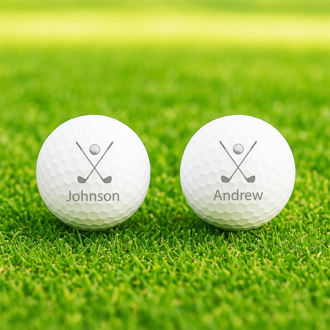 Personalized Golf Balls | Custom Engraved Golf Ball Favors | Wedding, Tournament &amp; Corporate Golf Gifts for Teams Golf Lovers