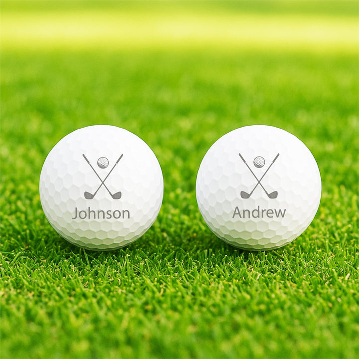 Personalized Golf Balls | Custom Engraved Golf Ball Favors | Wedding, Tournament &amp; Corporate Golf Gifts for Teams Golf Lovers