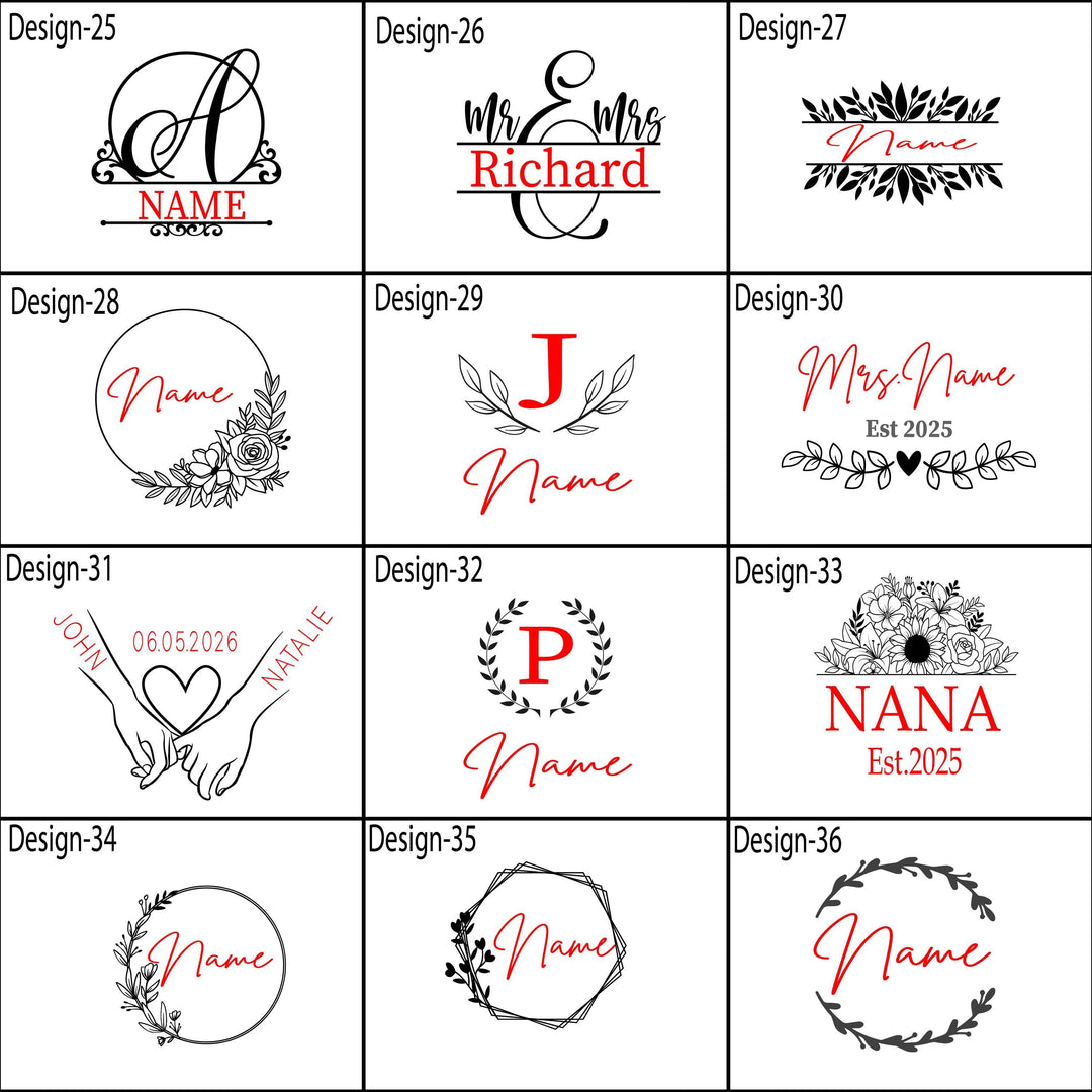 Custom Name&nbsp;Tumbler – Personalized Gift for Mom, Nana, Teacher or Bride – Floral Birth Month Design, Wedding, Birthday, or Christmas Gift