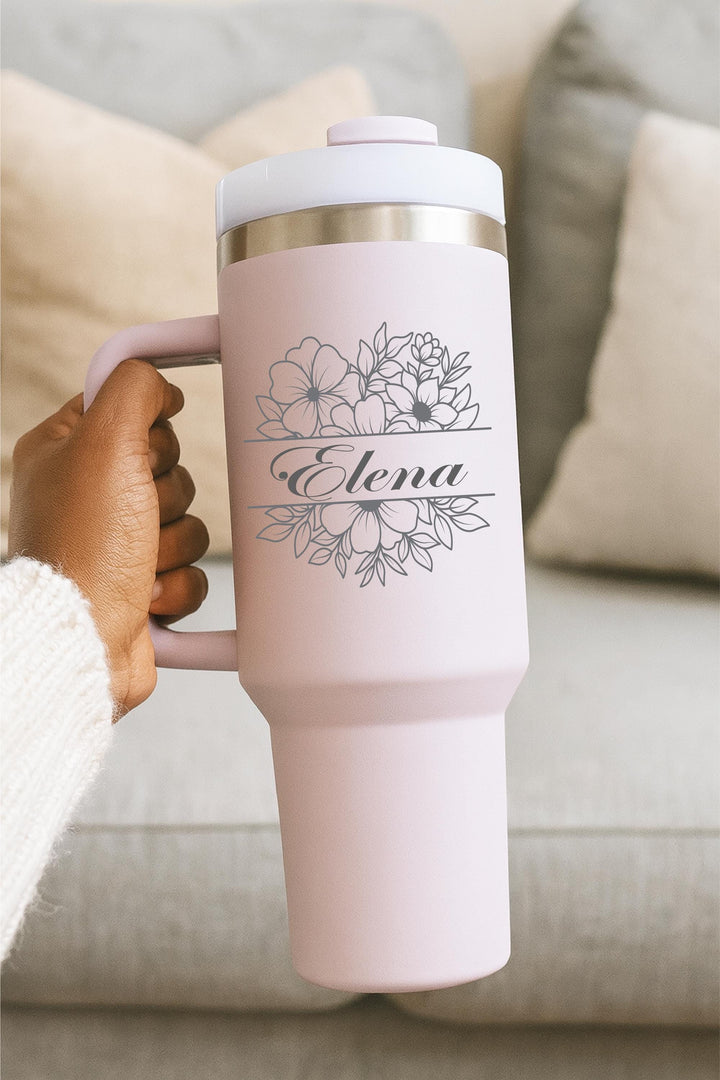 Personalized tumbler Christmas gift for newly weds tumbler Custom Name Cup, Coworker matching gift&nbsp;work bestie Friend Birthday gift