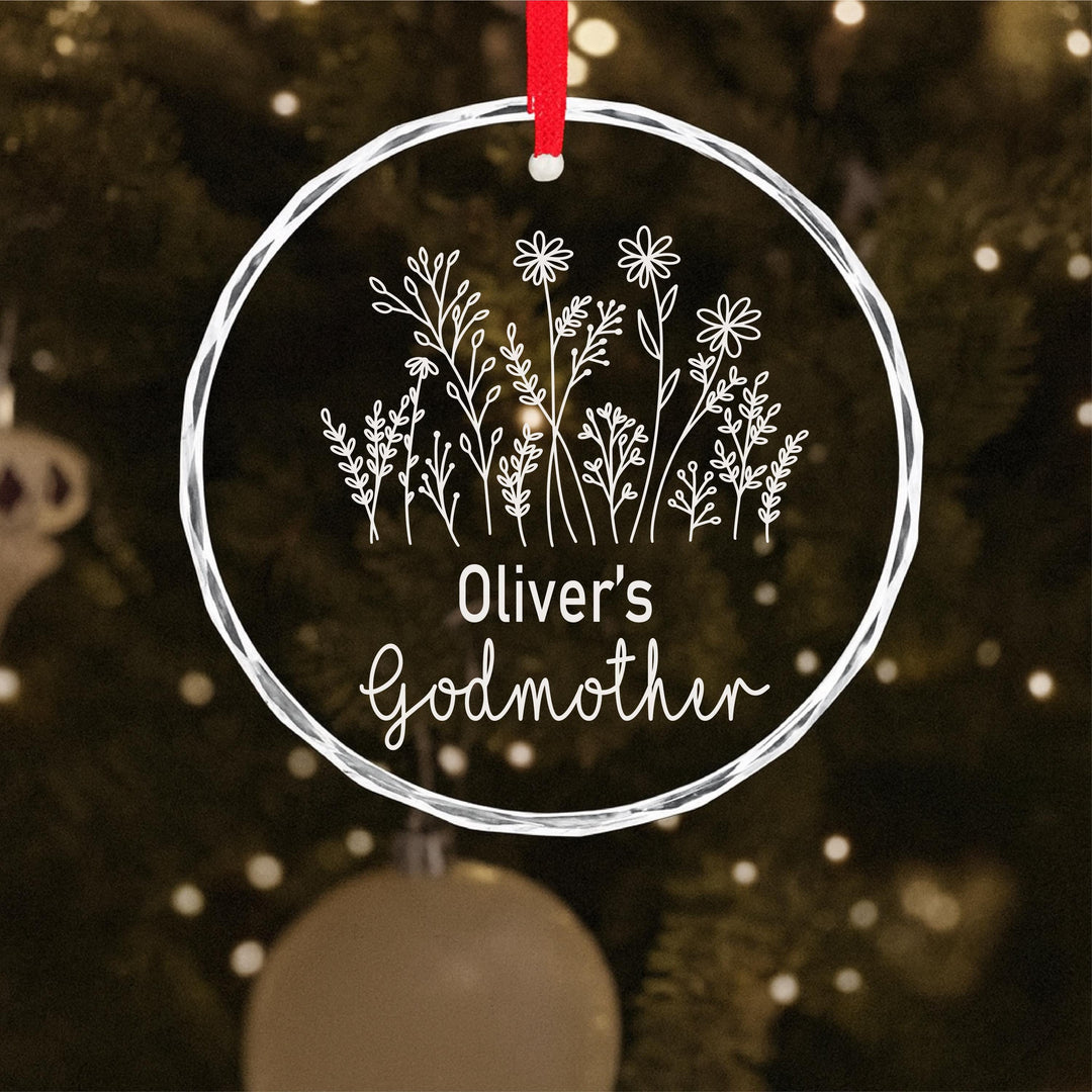 Personalized Grandparent Ornament, Custom Name Christmas Gift for Grandma, Nanny, or Godmother 2025