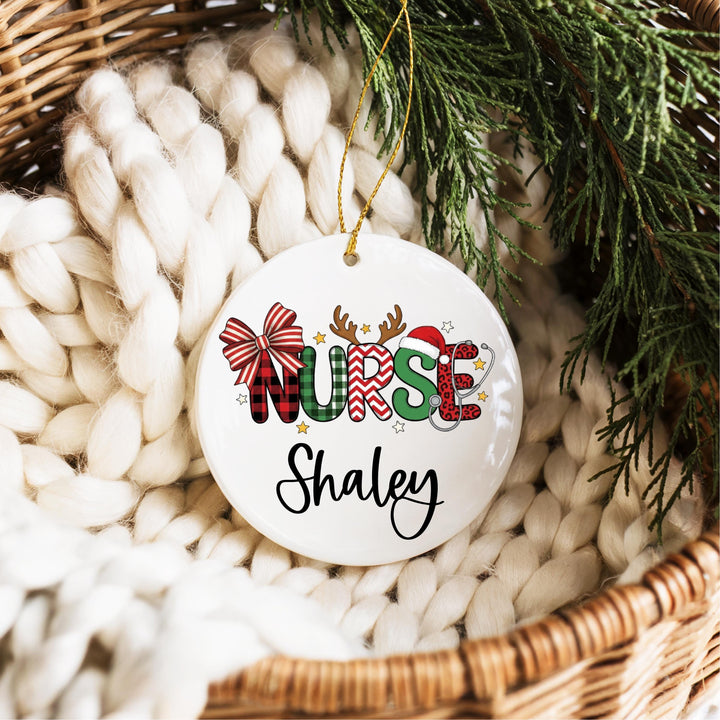 Personalized Nurse Christmas Ornament – RN Keepsake Gift