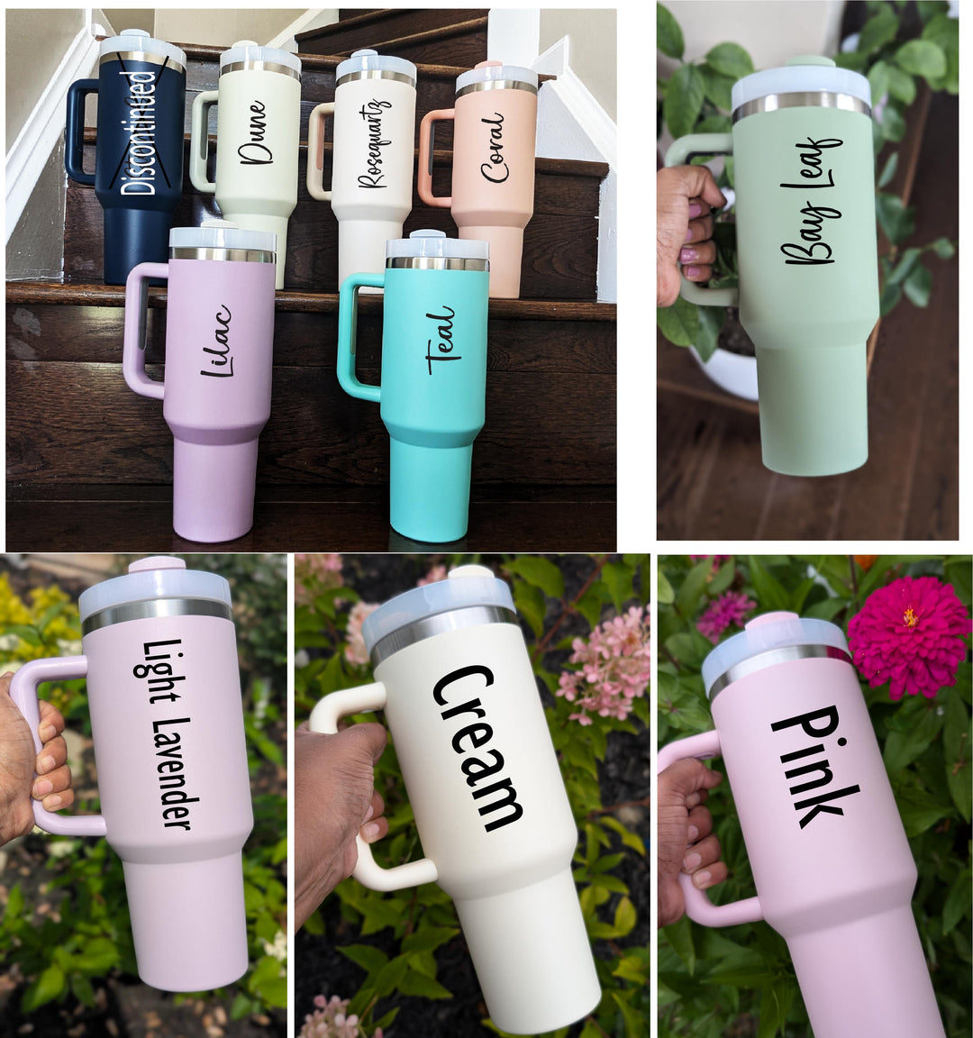 Dog Ear Tumbler Personalized Dog Mom Gift 40 Oz Cup