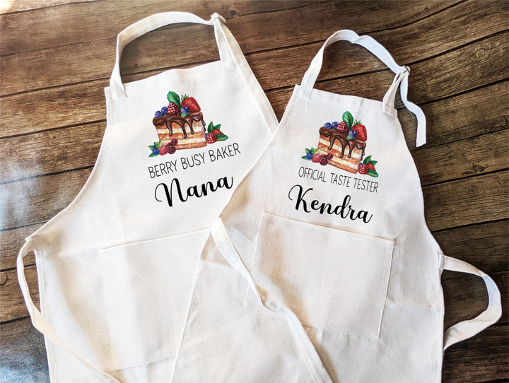 Berry Busy Baker Nana & Grandkids Matching Aprons