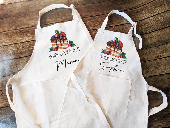 Berry Busy Baker Nana & Grandkids Matching Aprons