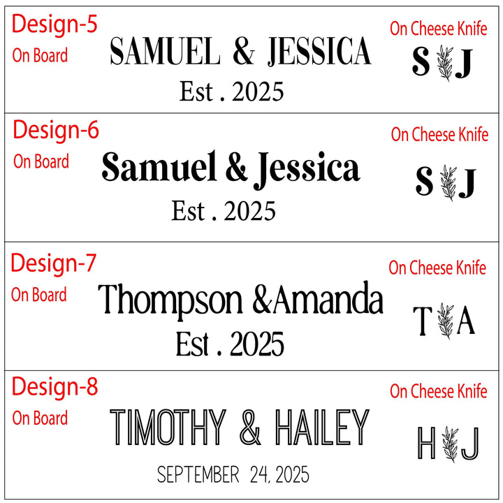 Personalized Marble and Wood Charcuterie Board Set with Knives – Custom Engraved Cheese Board Wedding, Anniversary, or Housewarming Gift