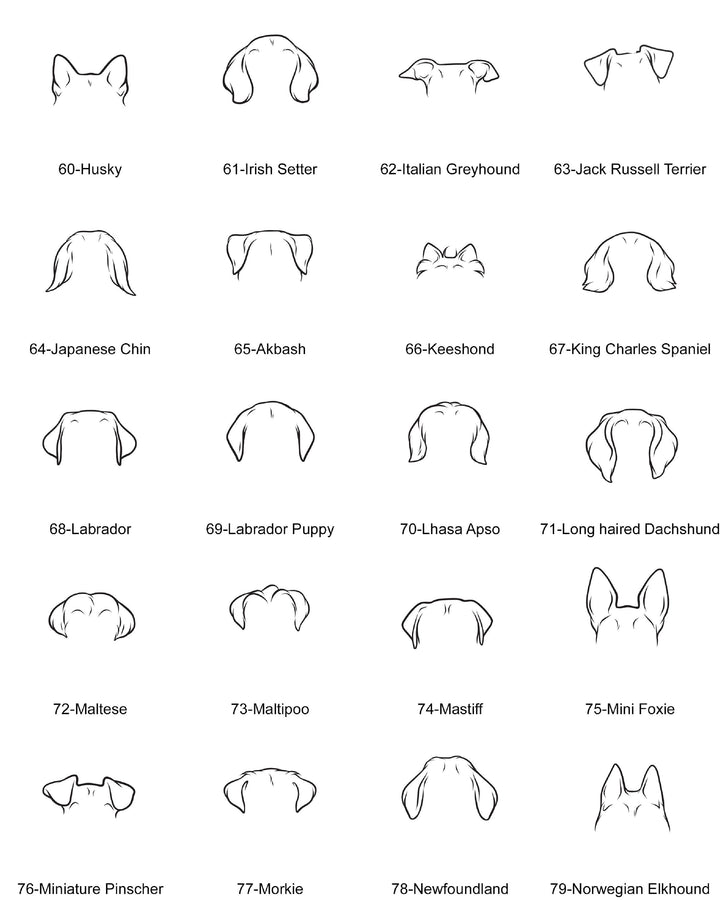 Personalized Dog ear Ornament, Custom Pet Name Christmas Keepsake, Dog Memorial Gift for Pet&nbsp;Lovers Keepsake