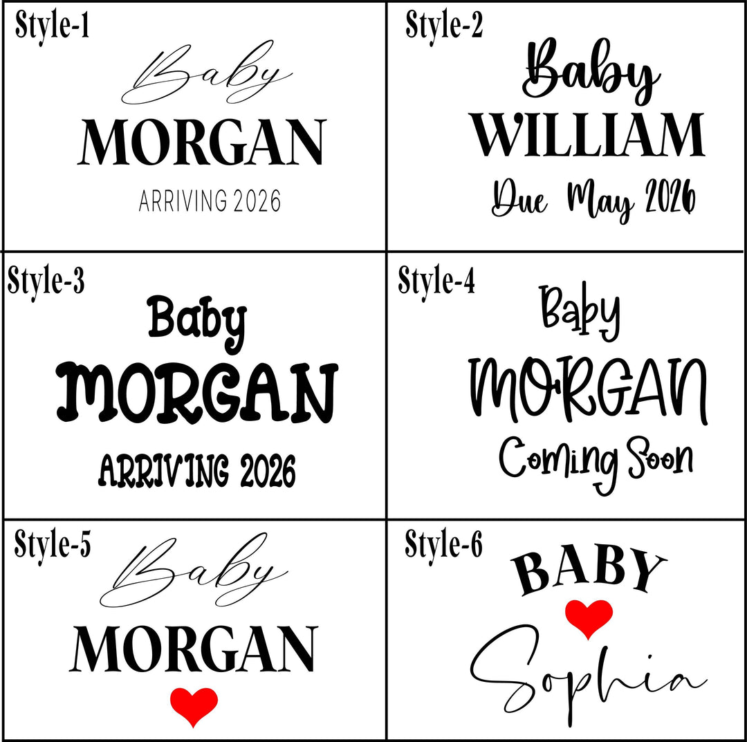 Baby Arriving Stocking Pregnancy reveal To family and friends gift Personalized Baby Announcement Christmas Stocking Expecting Parents