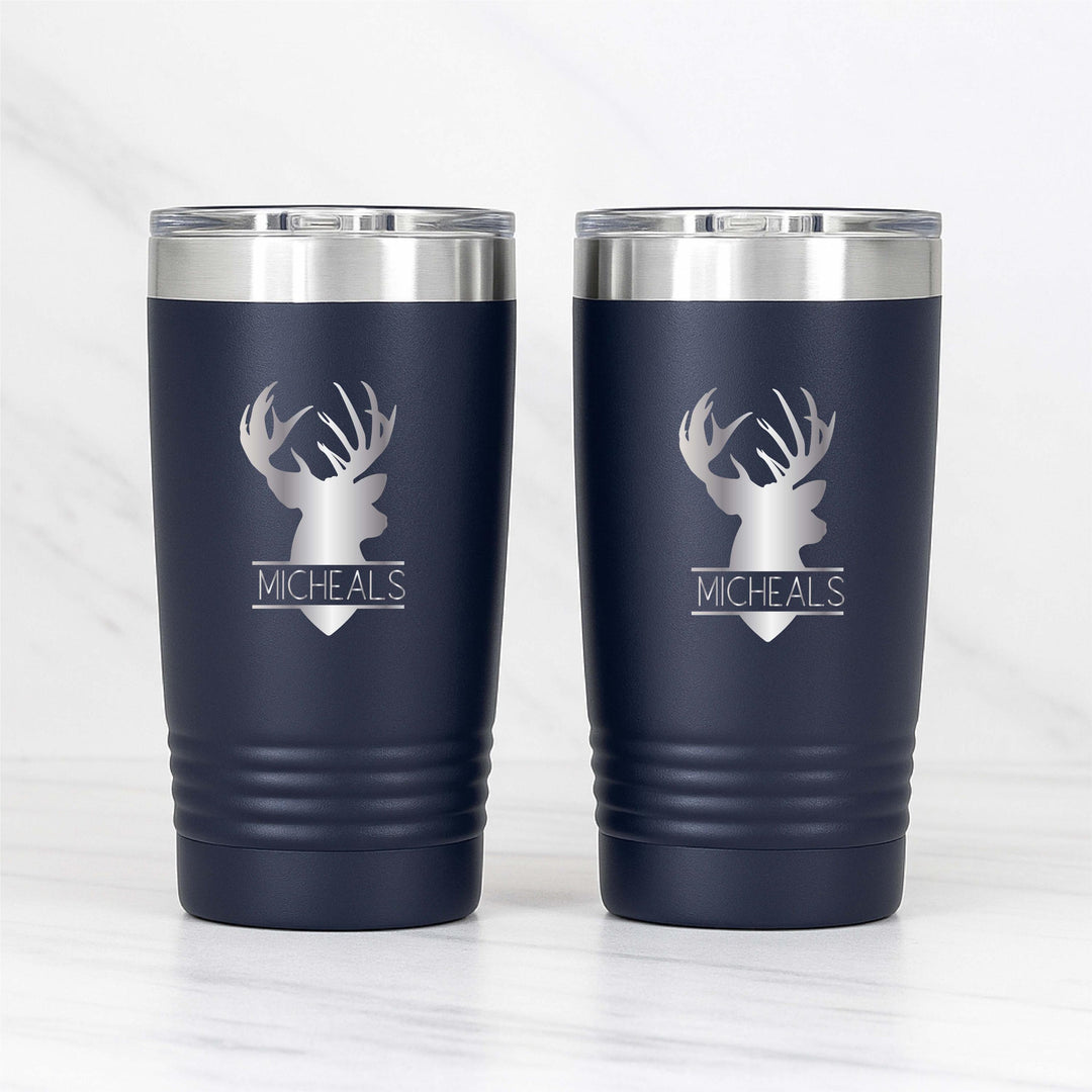 Personalized Couples Tumbler with year Minimalist wedding gift Initials &amp; Date bridal shower gift First Christmas gift