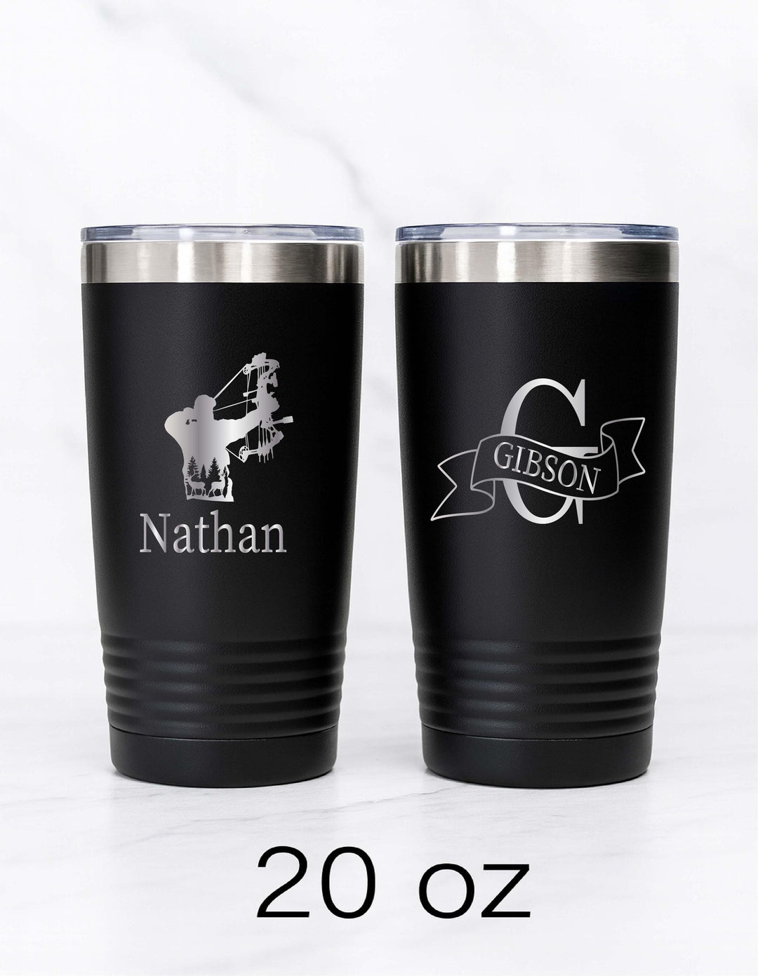 Custom&nbsp;Christmas gift Tumbler for Men Personalized 20oz &amp; 30oz insulated Cup Groomsmen, Dad, Hunter, or Boater Gift