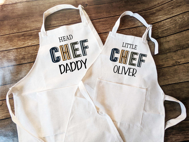 Personalized chef apron for kids Christmas baking gift Birthday for grandkids Niece holiday present