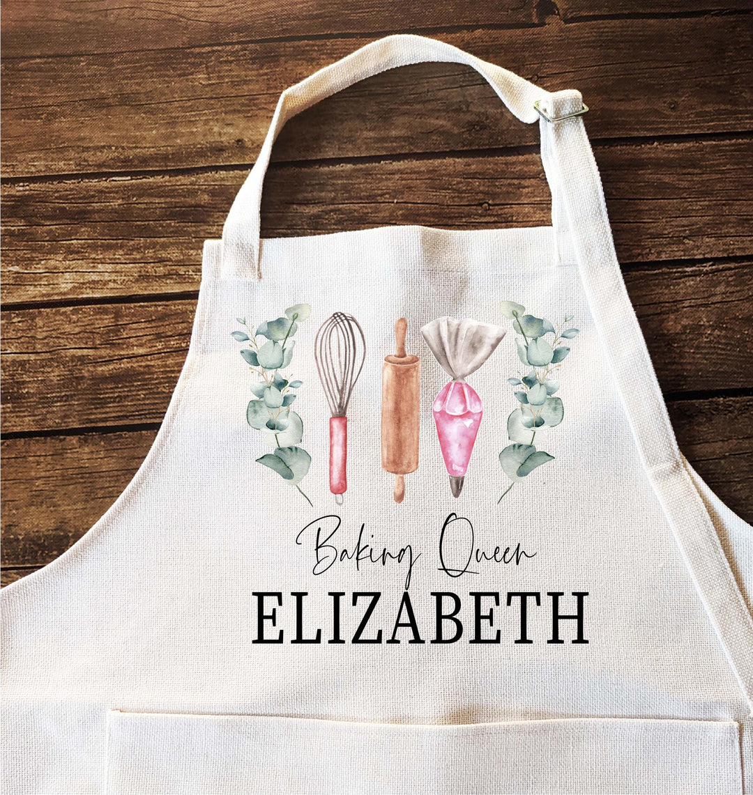 Custom matching Apron with Name for Women, Kids&nbsp;Grandma Head Chef &amp; Little Baker Kitchen gift