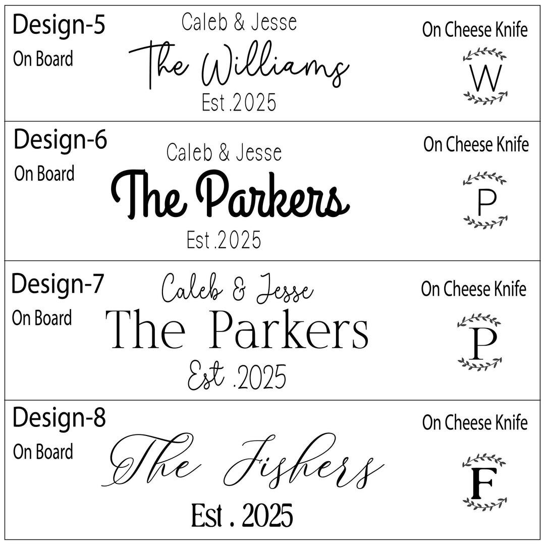 Custom Charcuterie Board Gift for Couple, Family, or Christmas dinner hostess gift&nbsp;Personalized Cheese Board Set with Knives