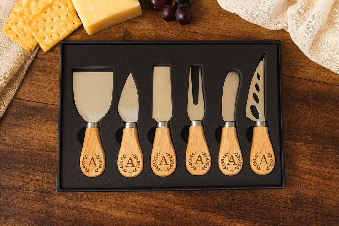 Personalized Cheese Knife Set - Wedding & Anniversary Gift