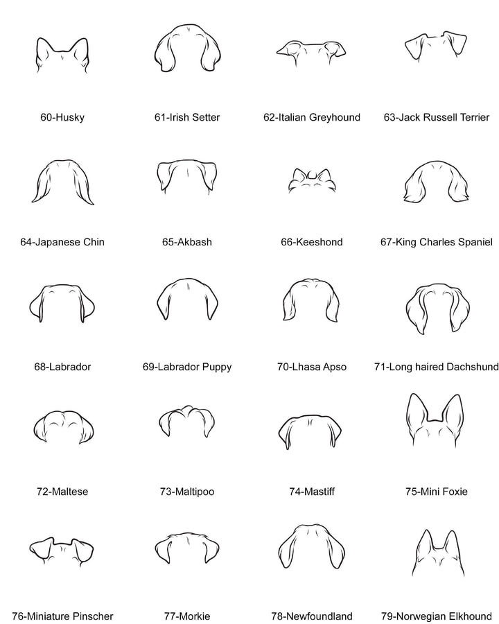 Dog ear Baseball Personalized Dog Remembrance keepsake Pet Loss Sympathy Gift