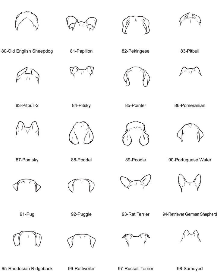 Dog ear Baseball Personalized Dog Remembrance keepsake Pet Loss Sympathy Gift