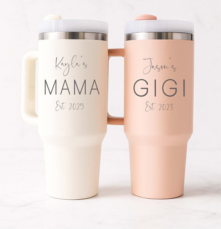 Mama Mimi Nana Gigi Grandma cup with kid name Mother’s Day Christmas Gift for Her