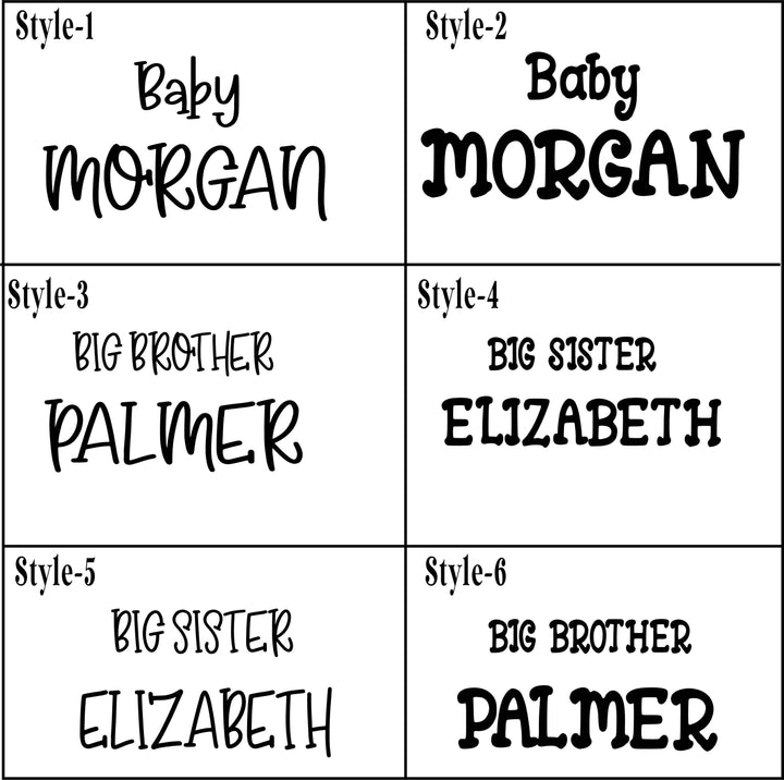 Big Brother Big Sister Stocking | Baby Announcement Christmas Gift | Pregnancy Reveal for Siblings | Personalized Mini Stockings