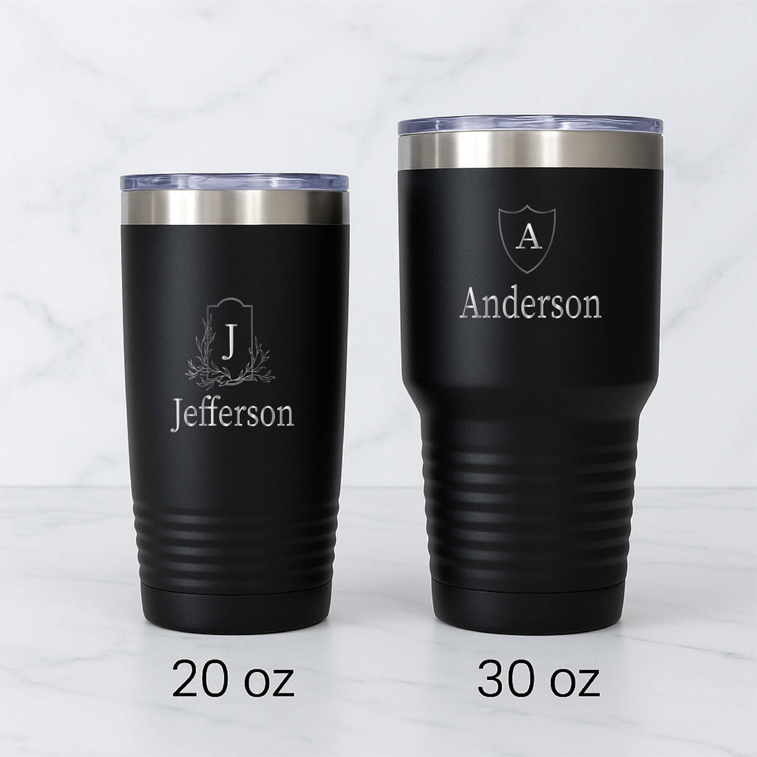 Custom&nbsp;Christmas gift Tumbler for Men Personalized 20oz &amp; 30oz insulated Cup Groomsmen, Dad, Hunter, or Boater Gift