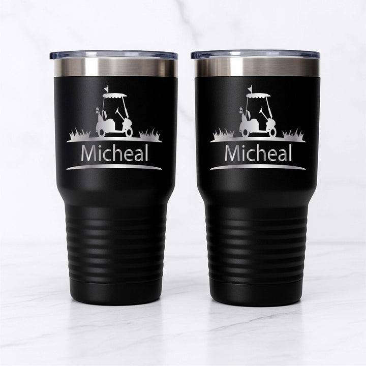 Personalized Golf Tumbler Custom men Christmas gift 20oz &amp; 30oz Stainless Cup Golf Gift for Men, Dad, Coach, or Groomsmen