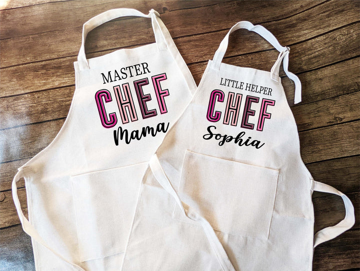 Personalized chef apron for kids Christmas baking gift Birthday for grandkids Niece holiday present