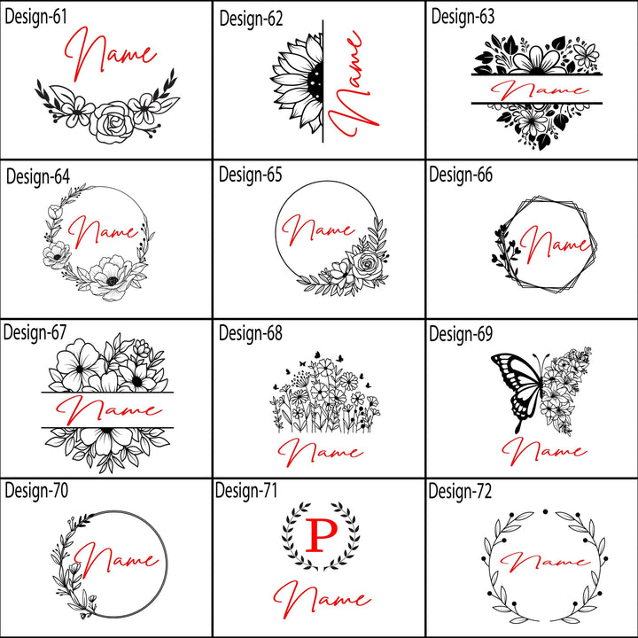 Personalized Birth flower name tumbler 40 oz with handle Christmas gift for her