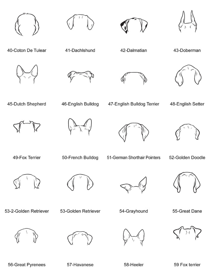 Dog ear Baseball Personalized Dog Remembrance keepsake Pet Loss Sympathy Gift