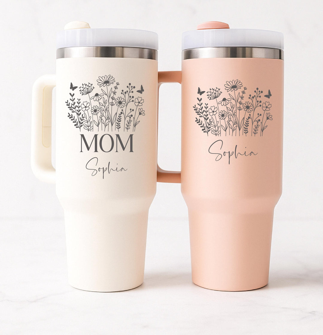 Personalized Matching Christmas Gift tumbler family Grandma and grandkids matching gifts