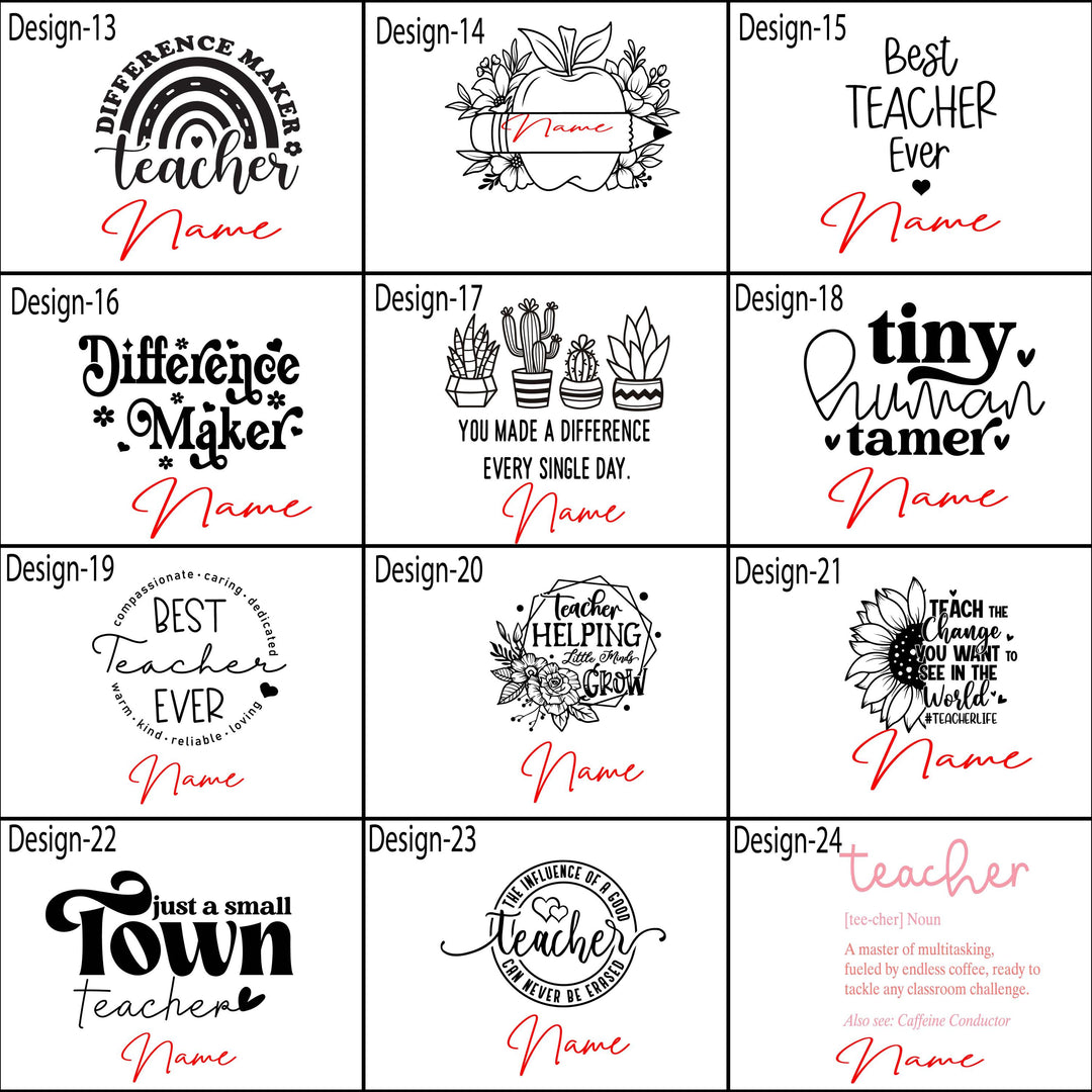 Personalized teacher them love them tumbler with handle Daycare staff Assistant teacher gift