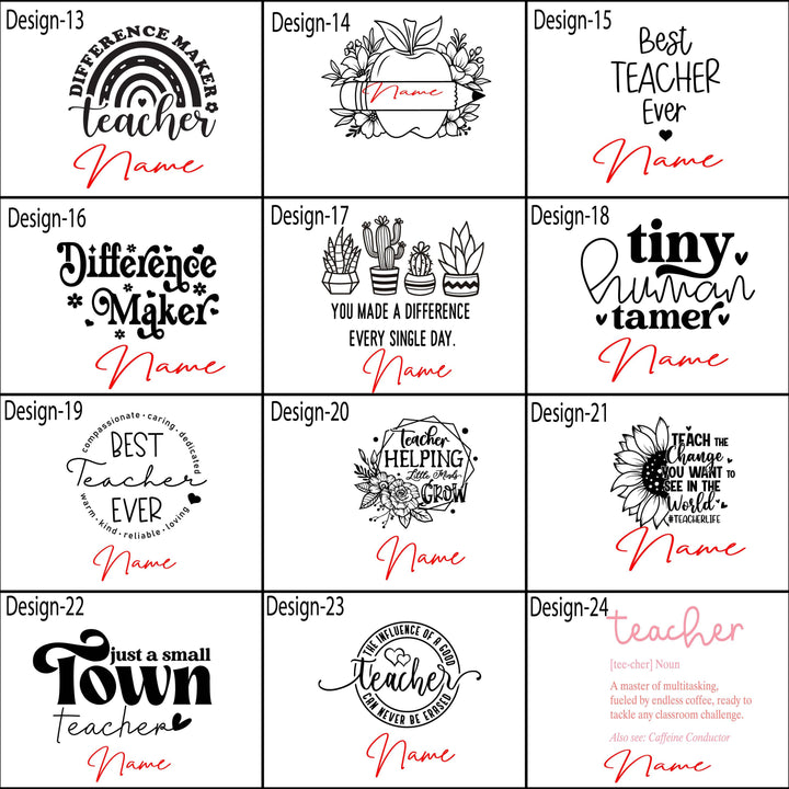 Personalized teacher them love them tumbler with handle Daycare staff Assistant teacher gift