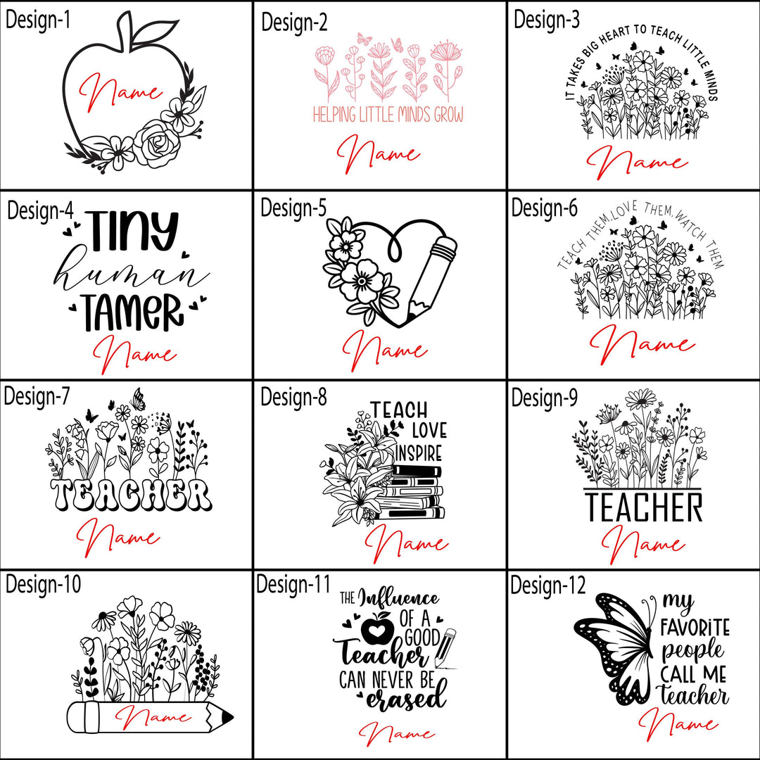 Personalized teacher them love them tumbler with handle Daycare staff Assistant teacher gift