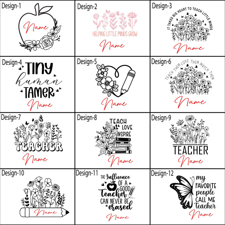 Personalized teacher them love them tumbler with handle Daycare staff Assistant teacher gift