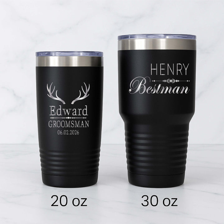 Personalized Groomsmen cups bachelor party gifts for groom and&nbsp;groomsmen gifts