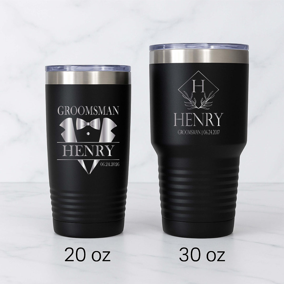 Personalized Groomsmen cups bachelor party gifts for groom and&nbsp;groomsmen gifts