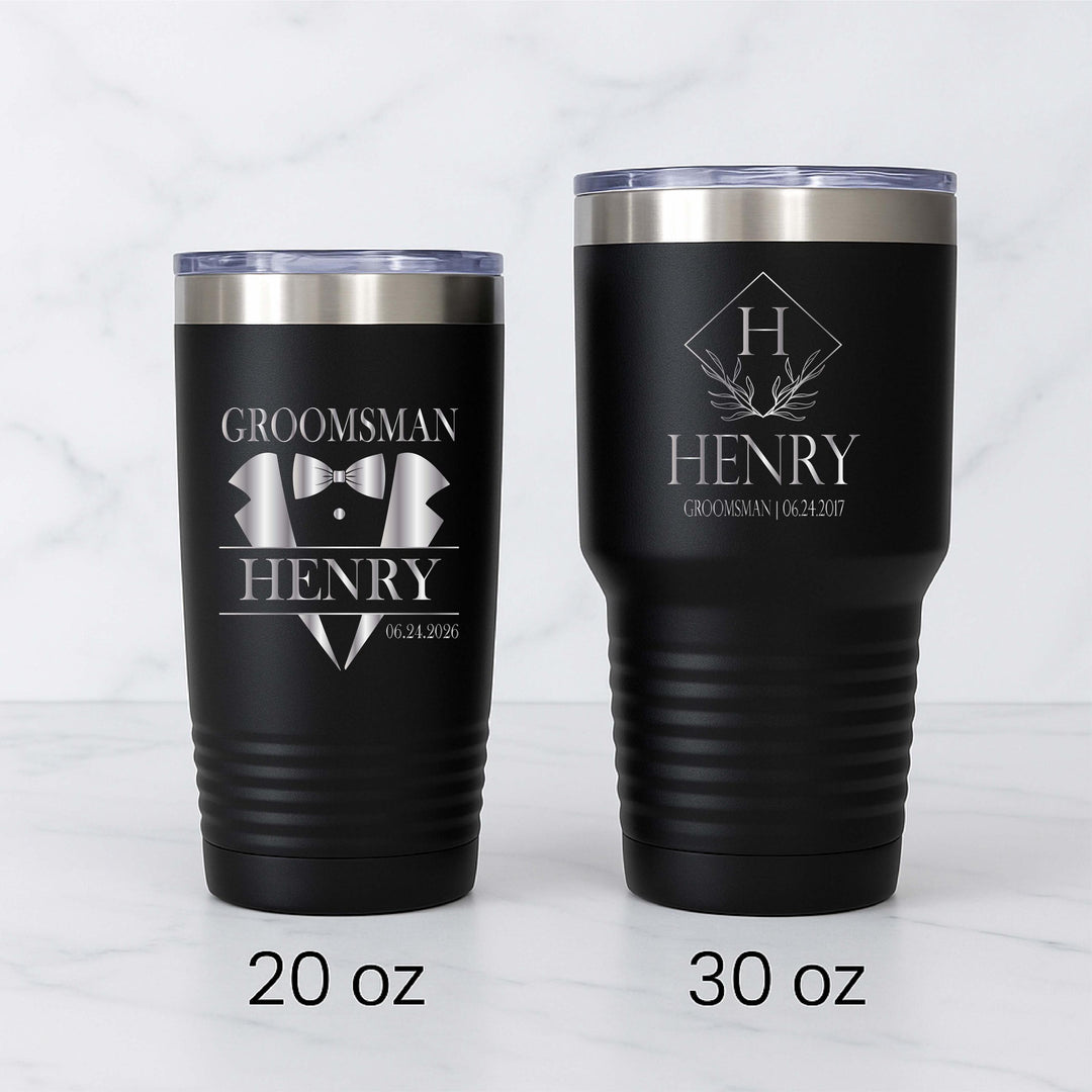Personalized Groomsman Gift cup or Best Man Proposal tumbler Wedding Groomsmen&nbsp;Gifts