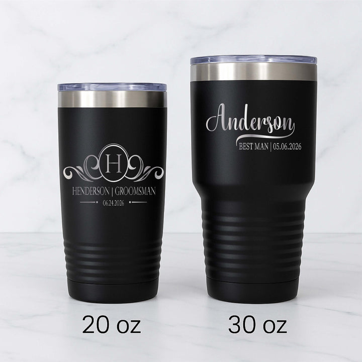 Personalized Groomsmen cups bachelor party gifts for groom and&nbsp;groomsmen gifts