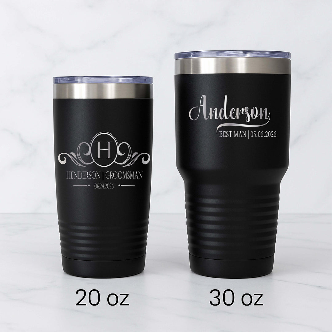 Personalized Groomsman Gift cup or Best Man Proposal tumbler Wedding Groomsmen&nbsp;Gifts