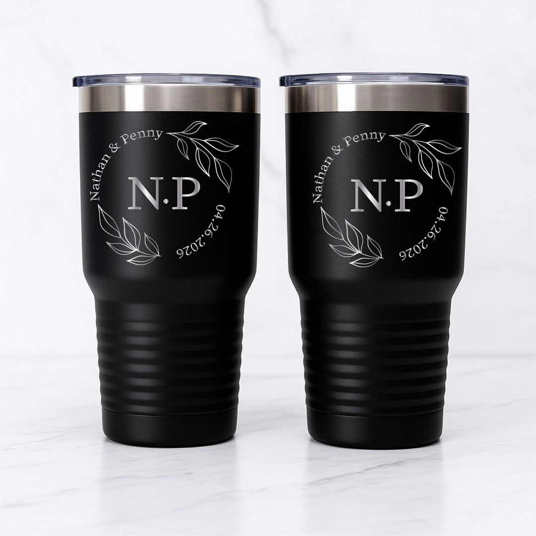 Personalized Couple name initial gift for wedding Gift for daughter in law Engraved cups
