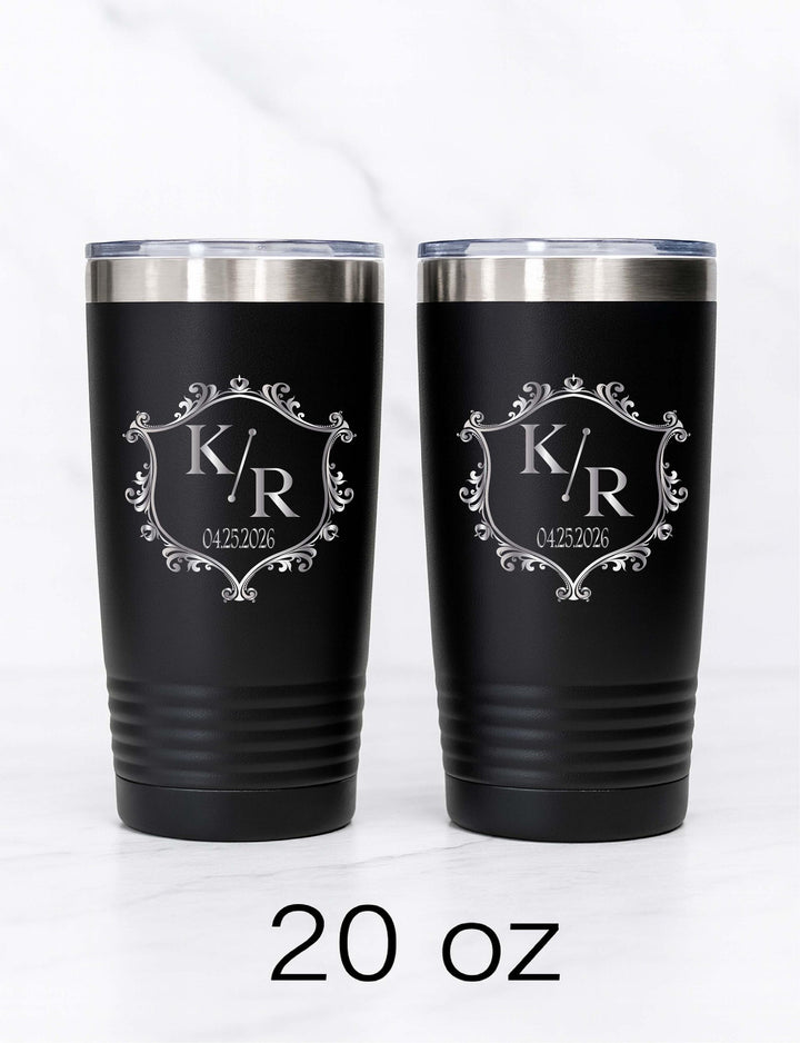 Personalized Couple name initial gift for wedding Gift for daughter in law Engraved cups