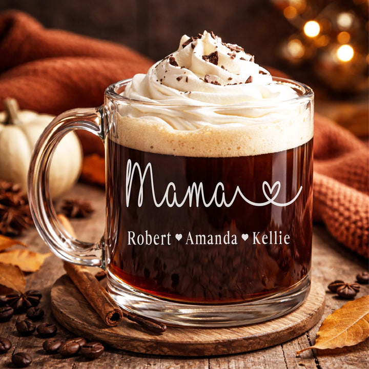 Personalized mom grandma coffee mug with kids name Nana birthday gift Mimi Mothers day gift