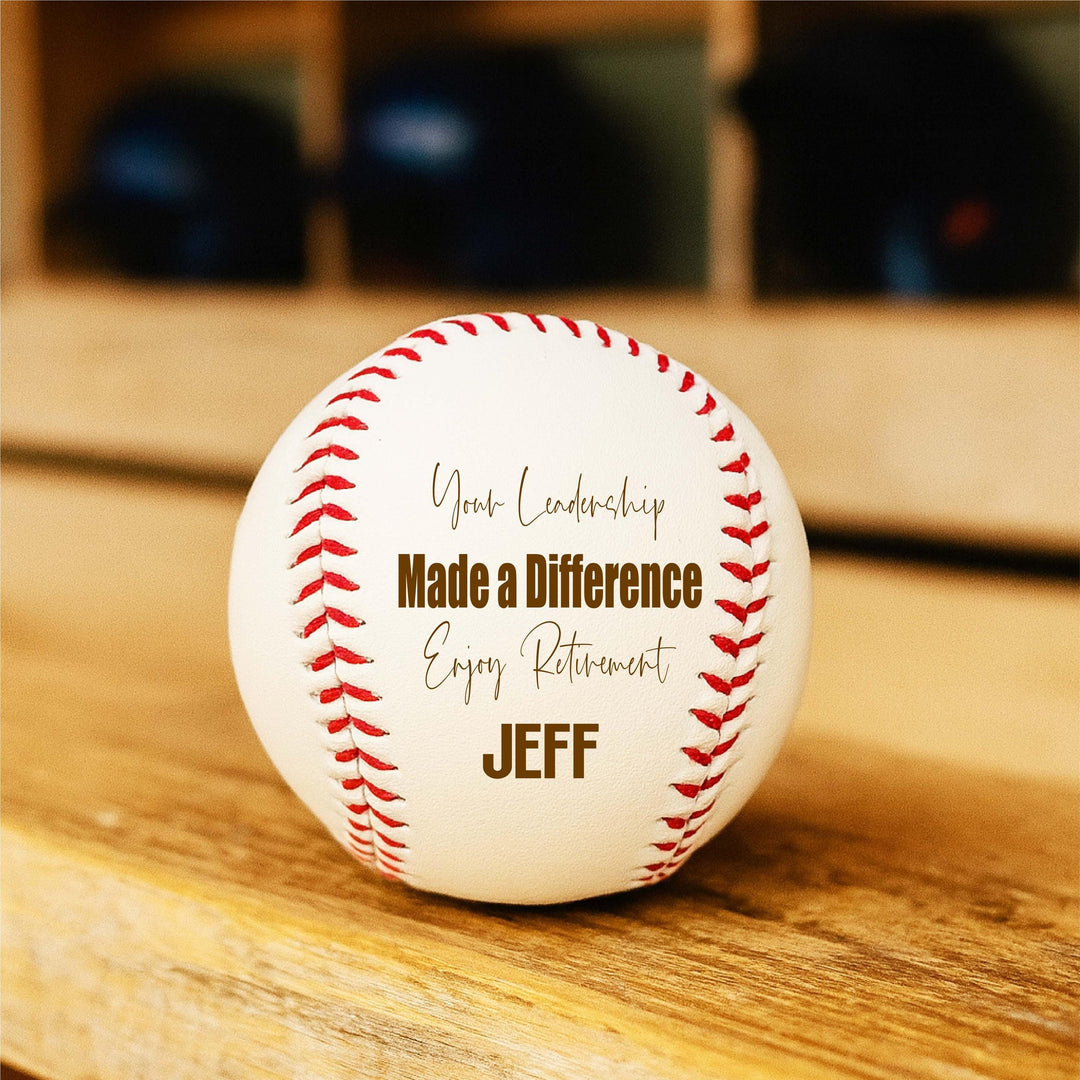 Personalized Retirement Gift Baseball Personalized, Thank You for Your Leadership Gift