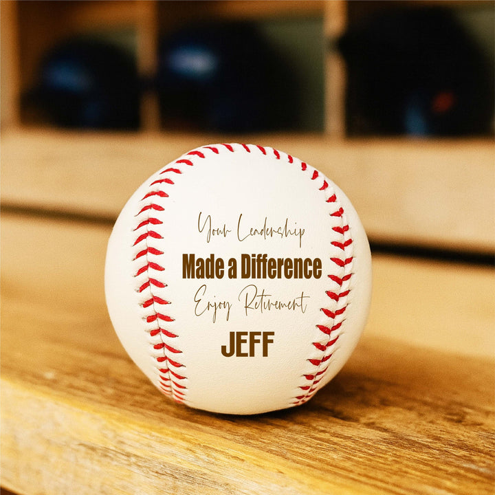Personalized Retirement Gift Baseball Personalized, Thank You for Your Leadership Gift